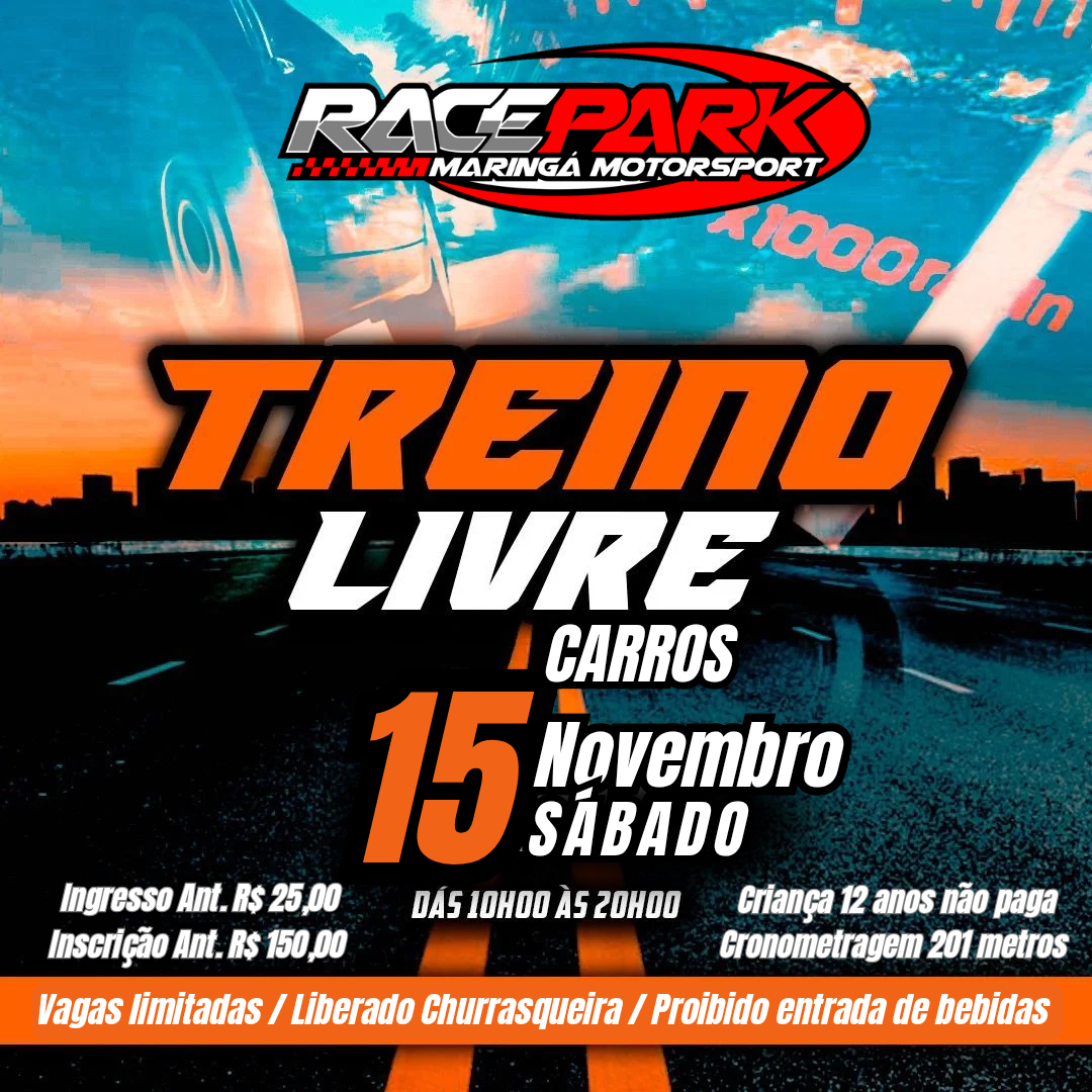 Image for the event: TREINO LIVRE CARROS