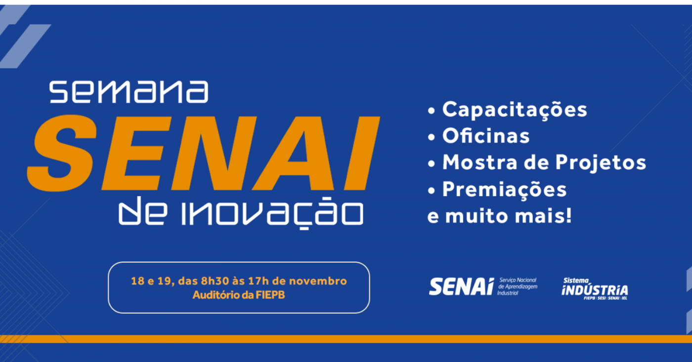 Semana SENAI de Inovação em Campina Grande - Sympla