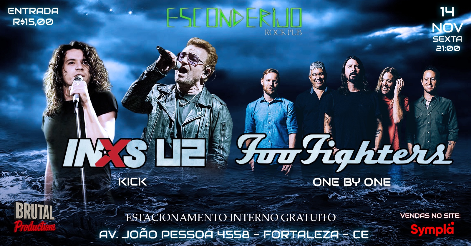 INXS, U2 & FOO FIGHTERS ESCONDERIJO ROCK PUB