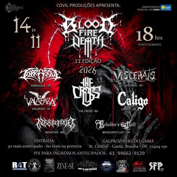 Imagem do evento Blood fire death festival 11° edição 2025