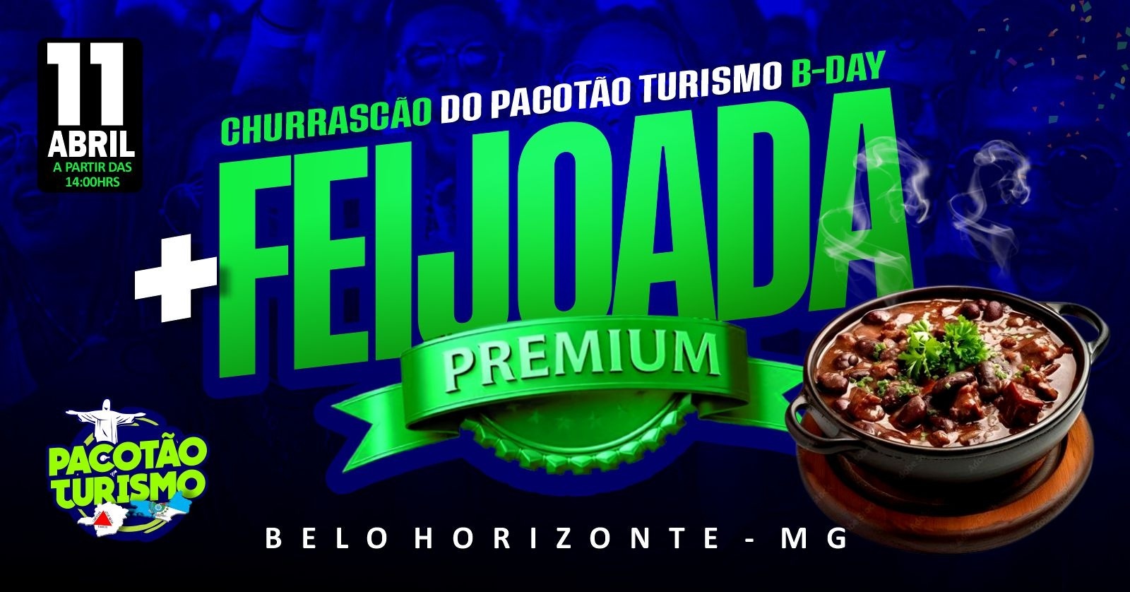 FEIJOADA PREMIUM BH + CHURRASCÃO DO PACOTÃO DO SAMBA - ANIVERSÁRIO DO PACOTÃO! - Belo Horizonte, MG