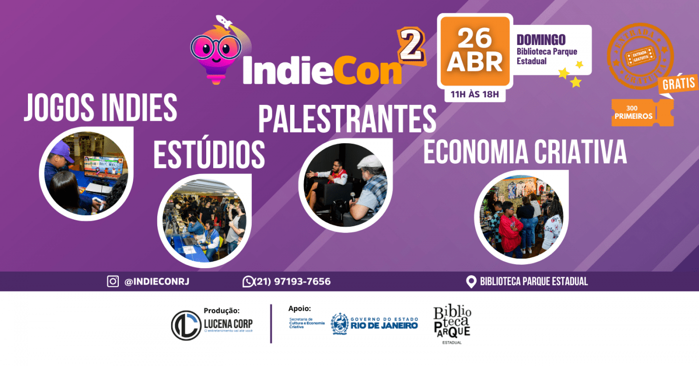 IndieCon 2- Convenção Carioca de jogos Independentes