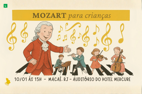 Imagem do evento Mozart Para Crianças em Macaé [10/01]