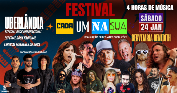 Imagem do evento Festival Cada Um Na Sua em Uberlândia - Sábado (24/01/2026)