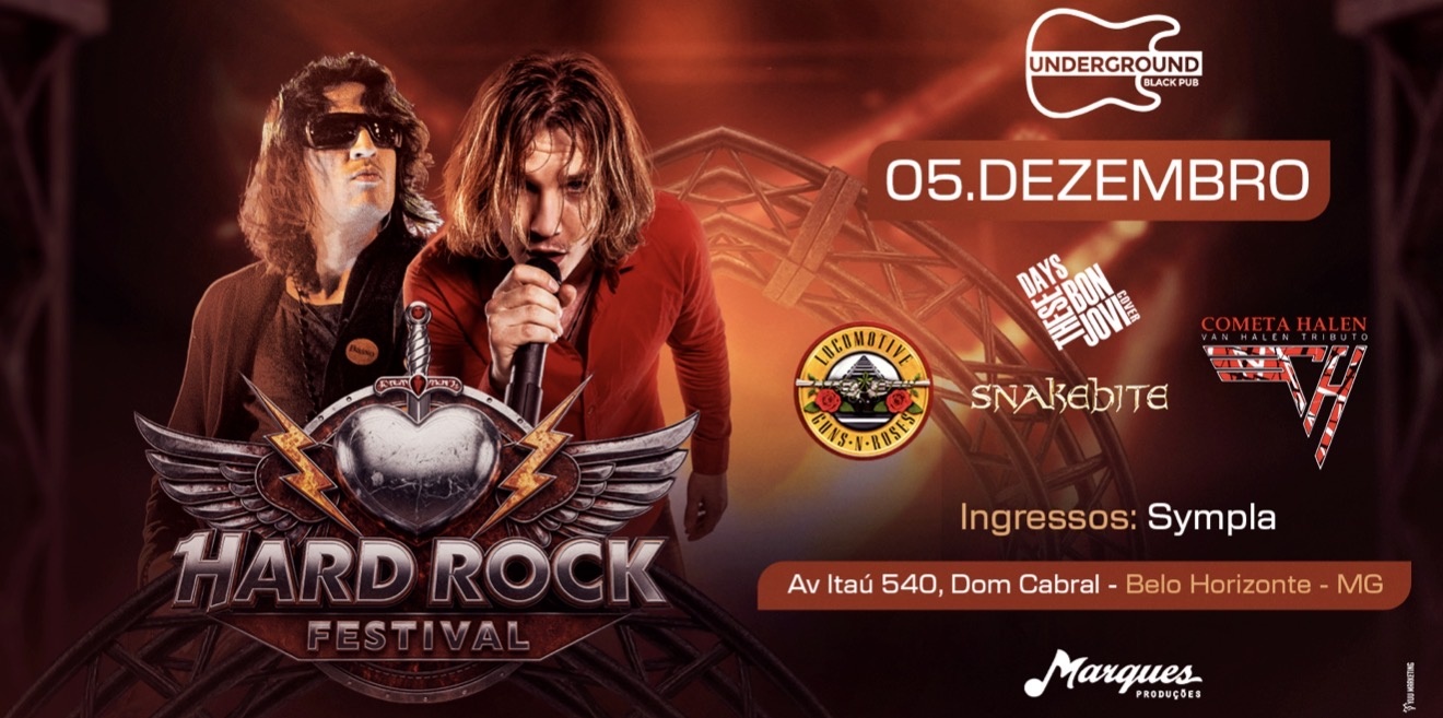 Hard Rock Festival - These Days + Locomotive + Snakebite + Cometa Halen em Belo Horizonte