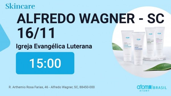 Imagem do evento Skincare com produtos Coreanos - Alfredo Wagner / SC