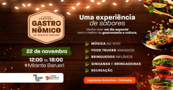 Imagem do evento 1° Festival Gastronômico- Mirante Barueri