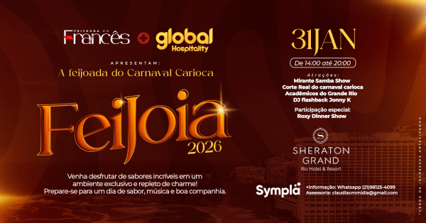 Imagem do evento 16ª FEIJOADA DO FRANCÊS: FEIJOIA 2026 abrindo as festividades do Carnaval Carioca