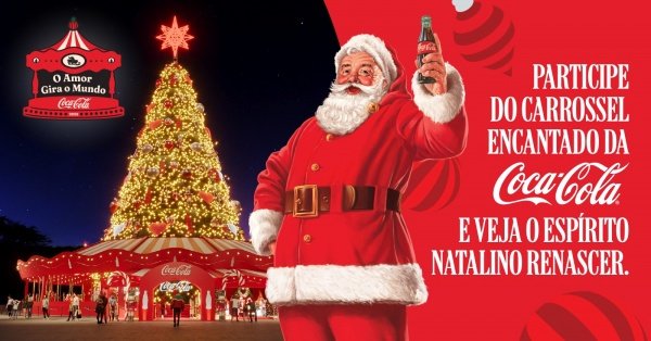 Imagem do evento Árvore de Natal da Coca-Cola    Carrossel O Amor que Gira o Mundo