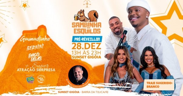 Imagem do evento SAMBINHA DOS ESQUILOS :: PRÉ-RÉVEILLON