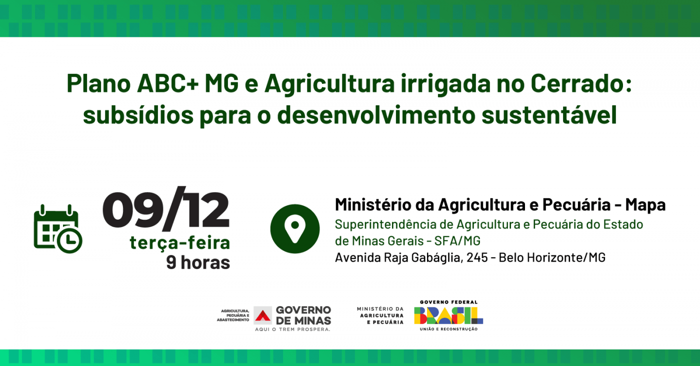 Plano ABC+ MG e Agricultura irrigada no Cerrado: subsídios para o ...