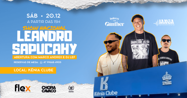 Imagem do evento LEANDRO SAPUCAHY EM JOINVILLE - BOTECO SEU GÜNTHER