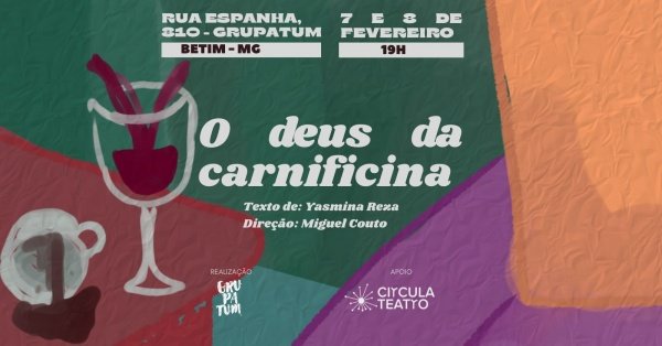 Imagem do evento O Deus da Carnificina- espetáculo teatral
