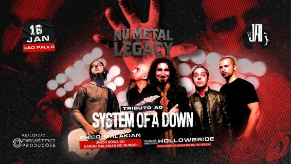 Imagem do evento Tributo ao System of a down com Chico Malakian (SP) em São Paulo/SP