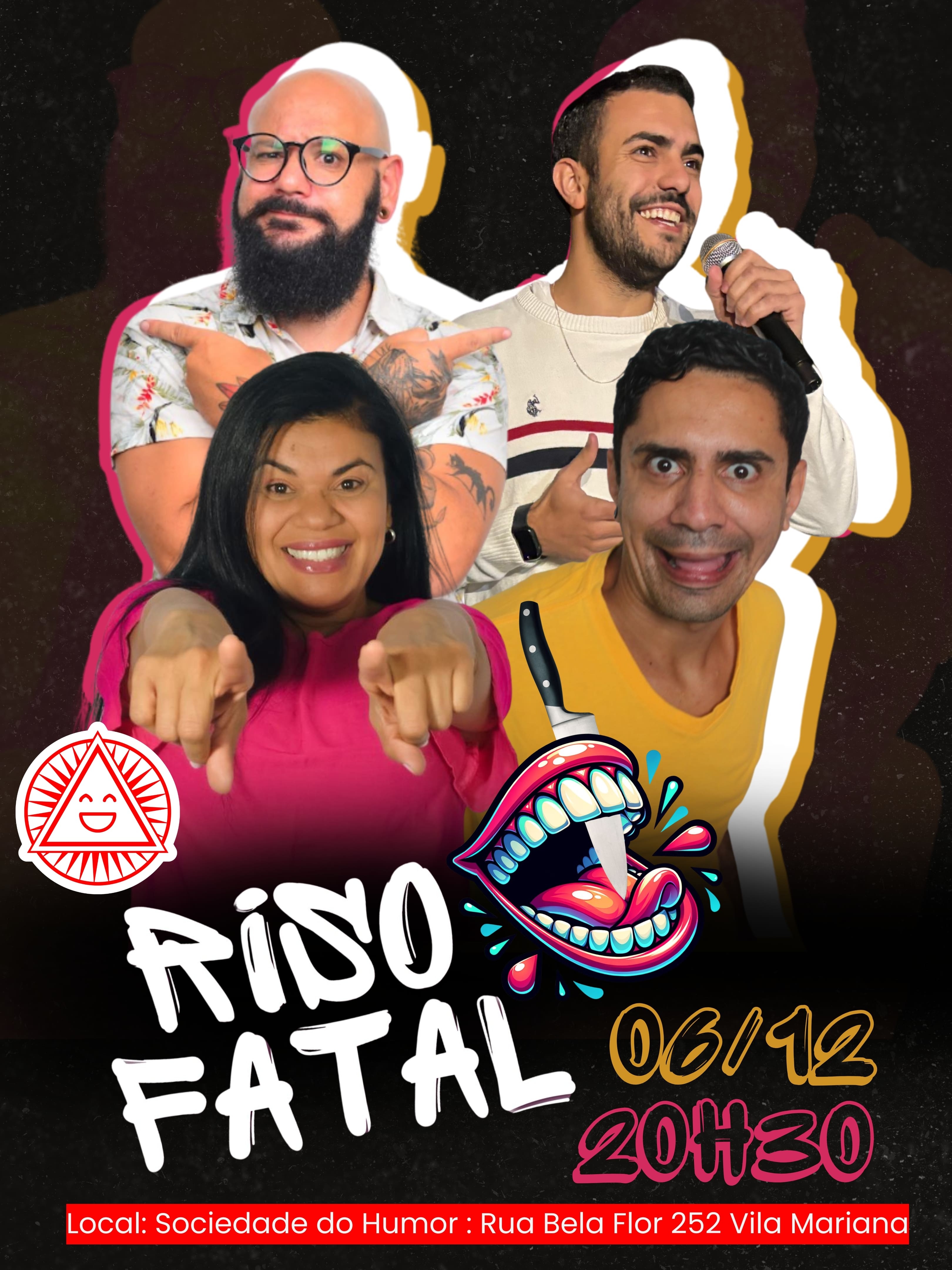 [06/12 - 20h30] Show de Stand Up Riso Fatal em São Paulo - Sympla