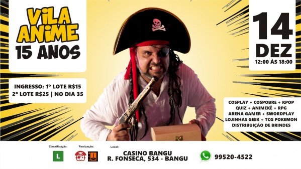 Imagem do evento VILA ANIME - 15 ANOS