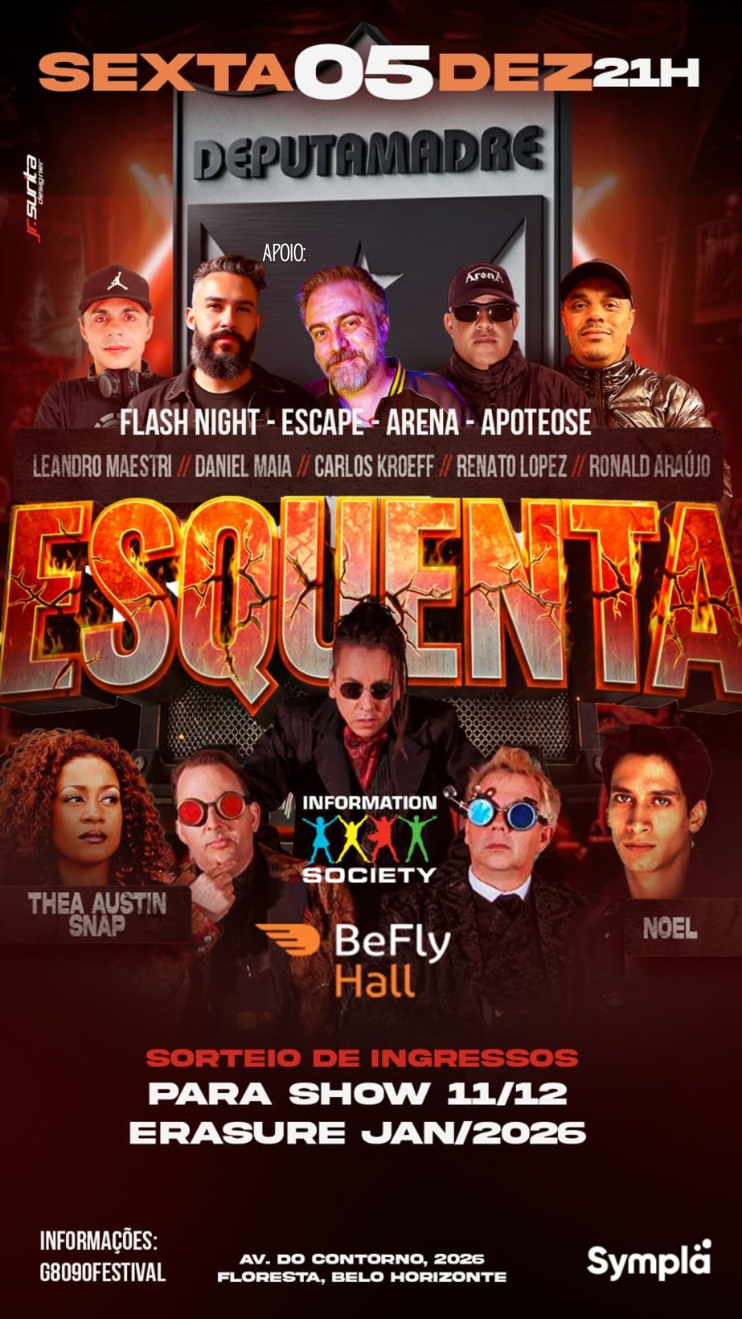 ESQUENTA - Information Society, Thea Austin (SNAP!) Noel