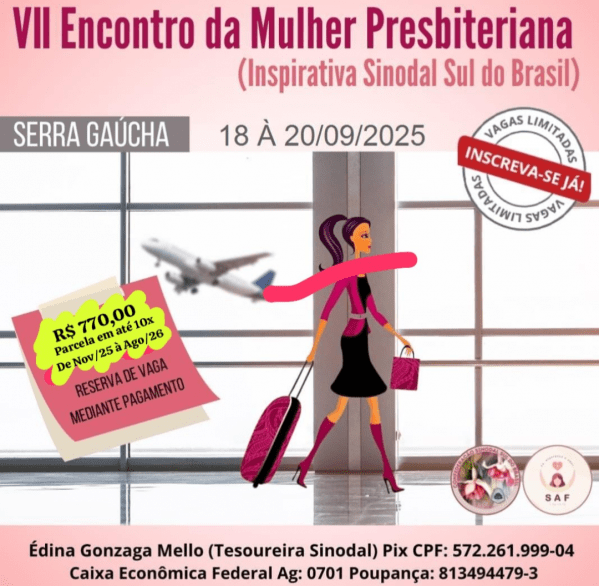 Imagem do evento VII Encontro da Mulher Presbiteriana (Inspirativa Sinodal Sul)