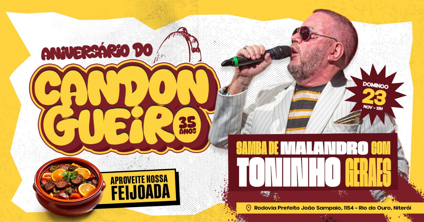 Aniversário do Candongueiro com Toninho Geraes - Feijoada em Niterói