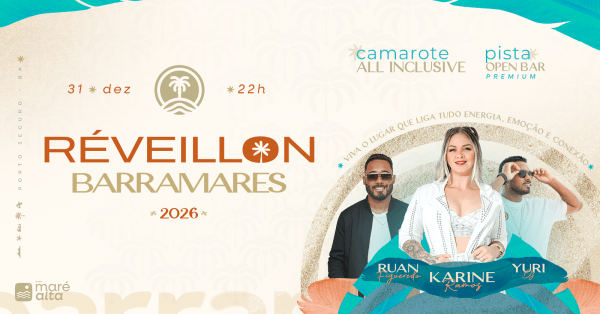 Imagem do evento Réveillon Barramares 2026 - Porto Seguro
