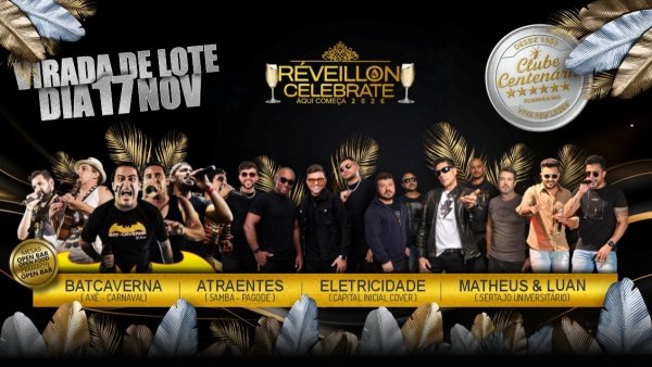 Imagem do evento RÉVEILLON CELEBRATE 2026 / CLUBE CENTENÁRIO -  FORMIGA MG