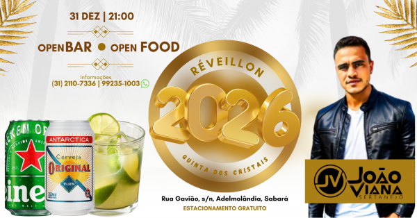 Imagem do evento REVEILLON 2026 - QUINTA DOS CRISTAIS