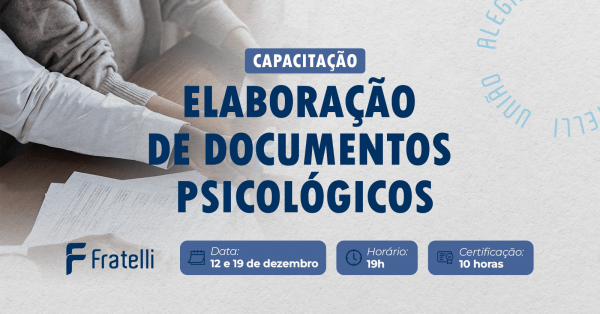 Imagem do evento Capacitação em Elaboração de Documentos Psicológicos