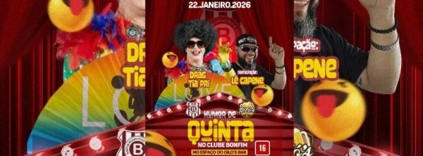 Imagem do evento Humor de Quinta - Pri Drag e Lê Capene