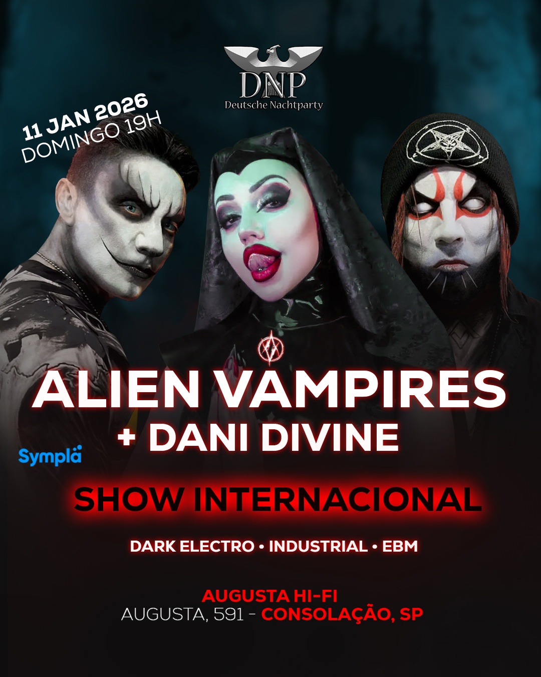 ALIEN VAMPIRES + DANI DIVINE (11 JANEIRO 2026) - SÃO PAULO em São