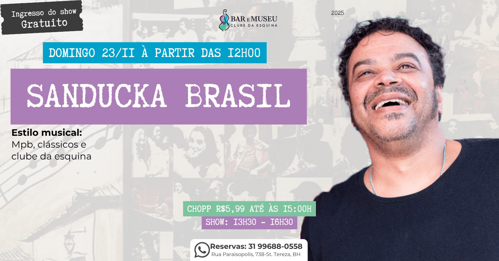 TROPEIRO NO MUSEU COM SANDUCKA BRASIL