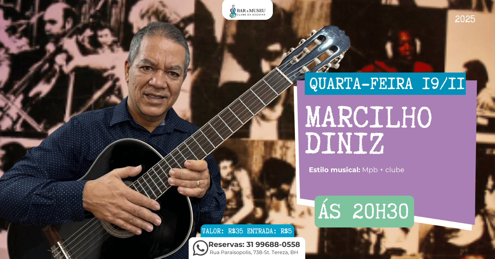 Marcilio Diniz canta Clube da Esquina