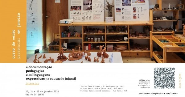 Imagem do evento A documentação pedagógica e as linguagens expressivas na Ed. Infantil -  PRESENCIAL - JANEIRO/26