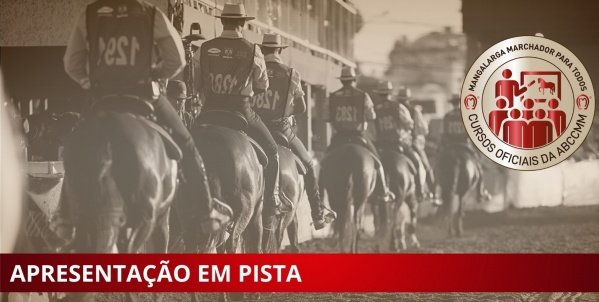 Imagem do evento CURSO OFICIAL ABCCMM - PREPARAÇÃO E APRESENTAÇÃO EM PISTA
