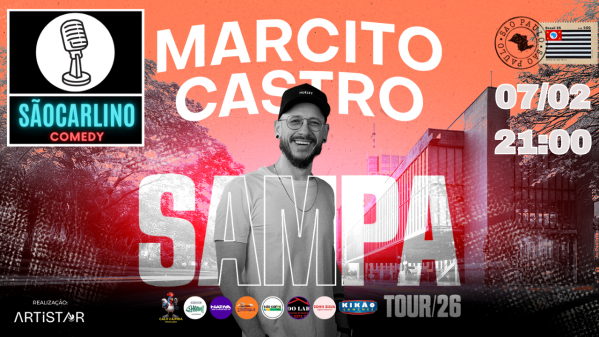 Imagem do evento MARCITO CASTRO | SAMPA TOUR 2026 | STANDUP COMEDY | SHOW DE COMÉDIA
