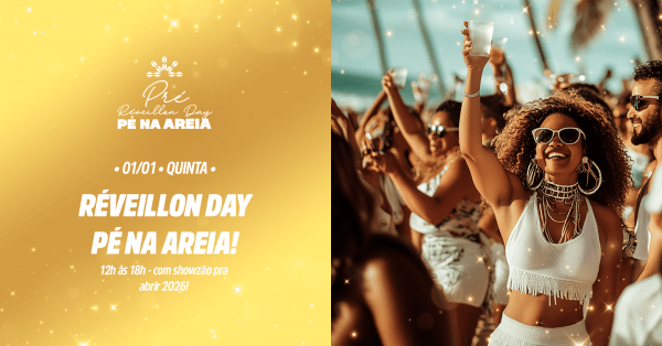 Imagem do evento DAY USE PÉ NA AREIA - RÉVEILLON