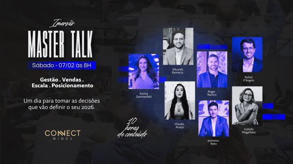 Imagem do evento imersão Master Talk | Connect Minds