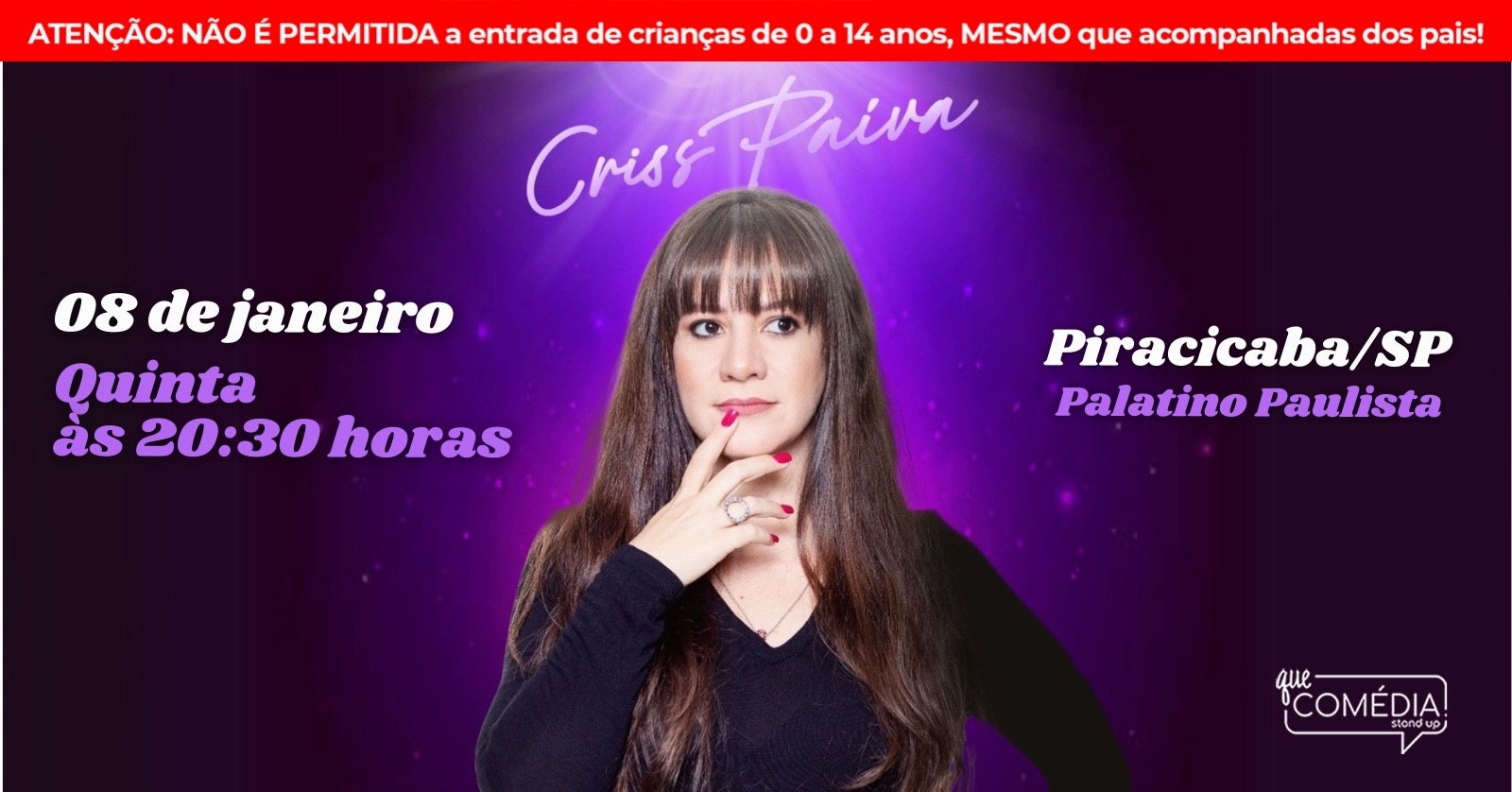 Criss Paiva em Piracicaba - Stand Up Comedy