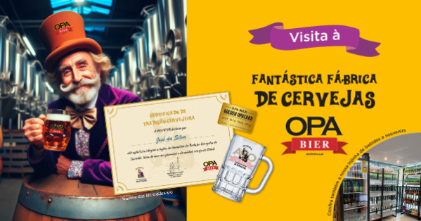 Imagem do evento VISITA À FANTÁSTICA FÁBRICA DE CERVEJAS OPA BIER - AUDIOGUIADA (LEVAR FONE DE OUVIDO)