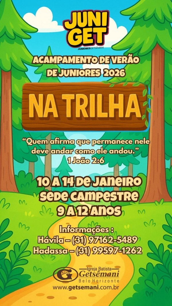 Imagem do evento ACAMPAMENTO JUNIORES 2026