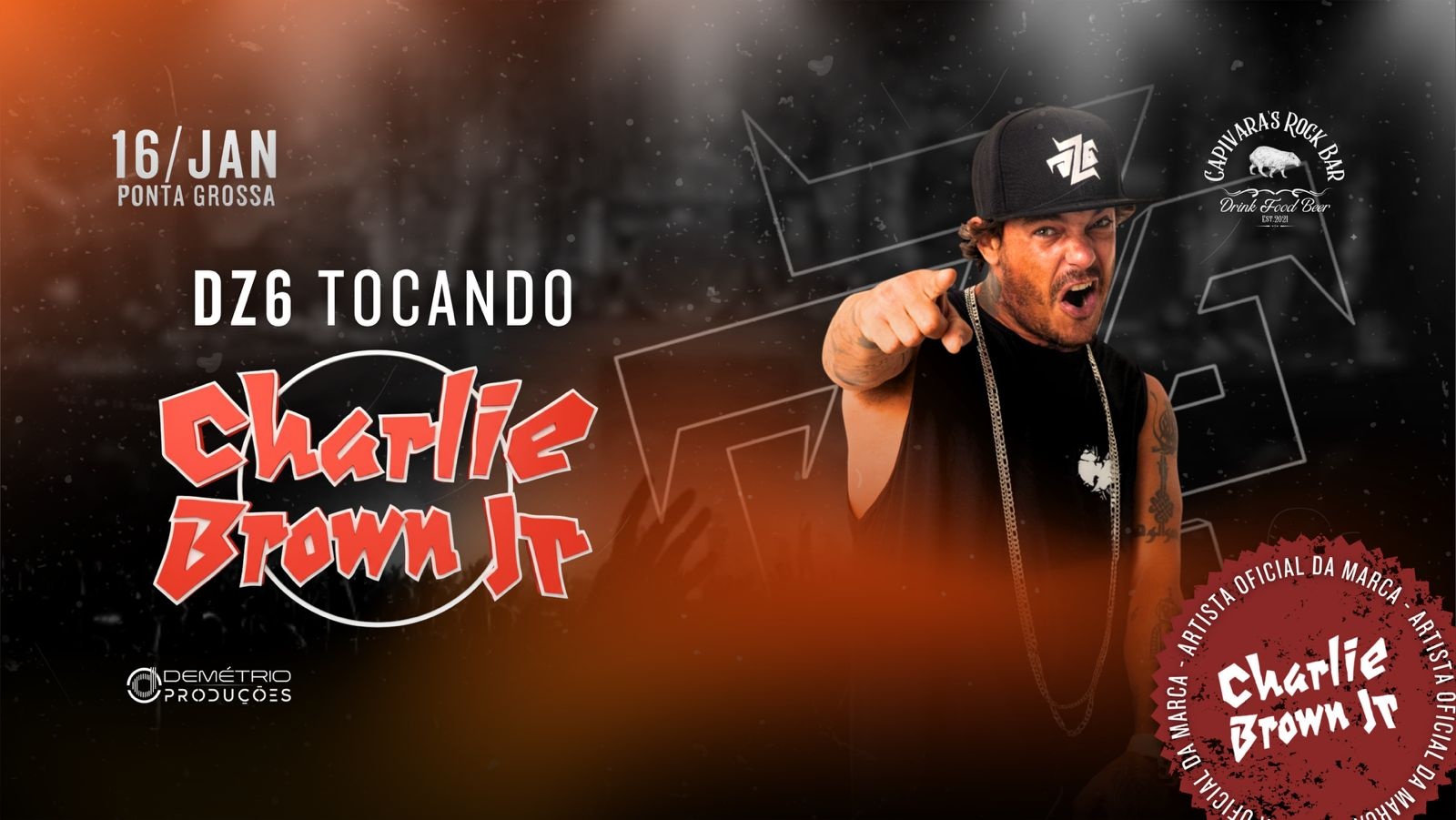 DZ6 tocando Charlie Brown Jr. - Ponta Grossa/PR em Ponta Grossa