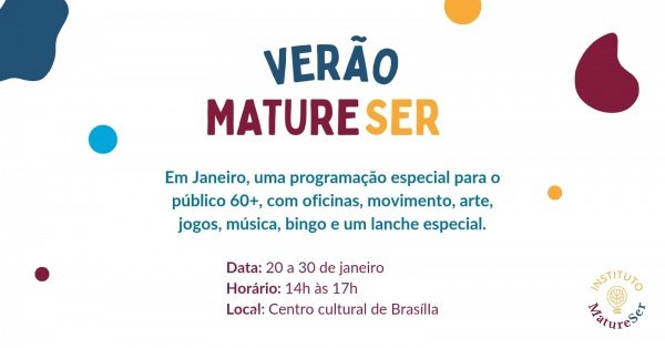 Imagem do evento VERÃO MATURESER 2026