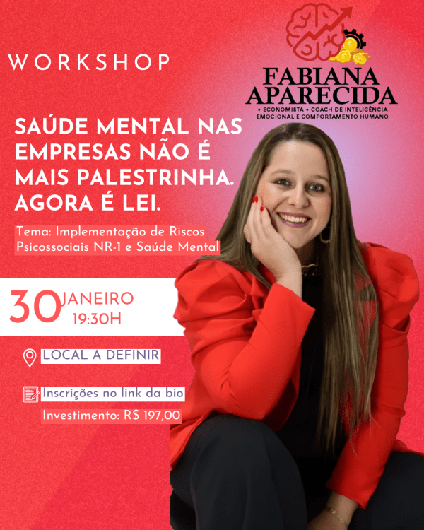 Imagem do evento Saúde mental nas empresas não é mais palestrinha. Agora é LEI.