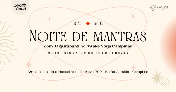 Imagem do evento Roda de Mantras e Kirtans no AWAKE YOGA