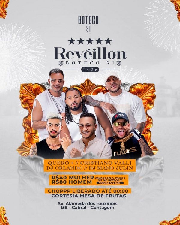 Imagem do evento REVEILLON 2026 - BOTECO 31