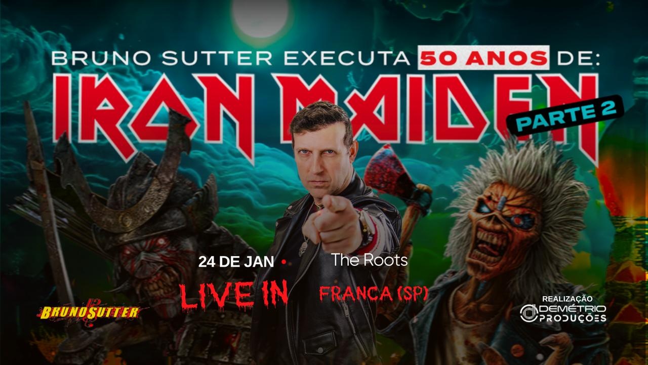 洋楽 CRAWLER live.demo Bruno Sutter Executa Iron Maiden em Franca/SP em Franca - Sympla