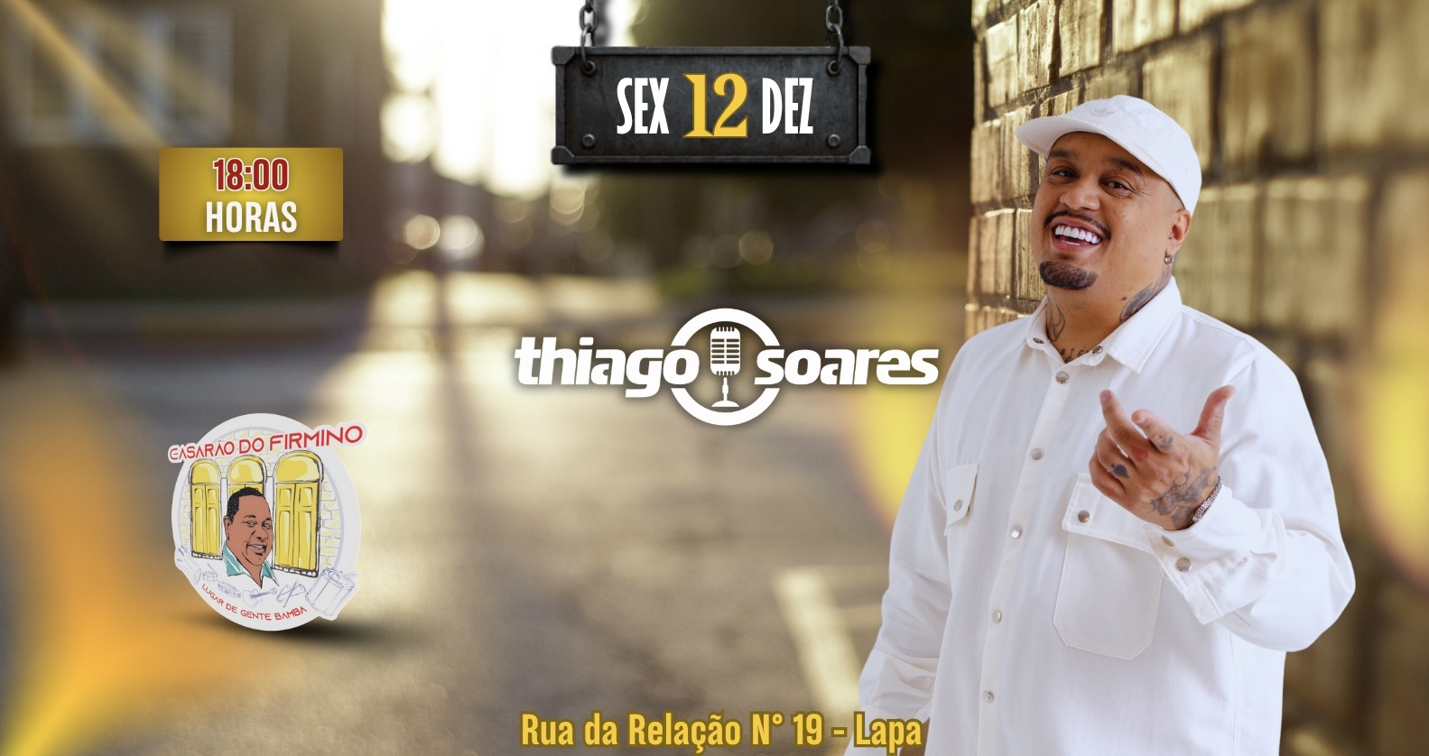 Casarão do Firmino Convida: Thiago Soares em Rio de Janeiro