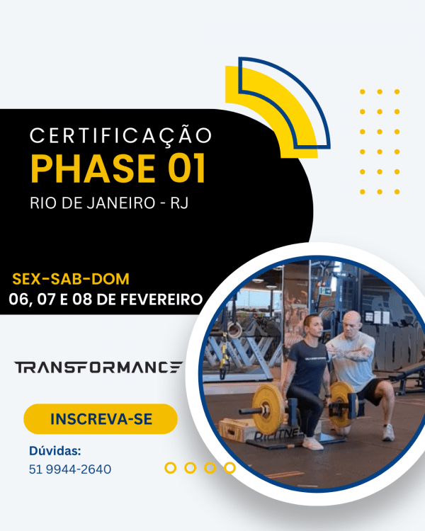Imagem do evento Rio - Certificação Phase 01 Transformance - Turma 9 (2026-1)