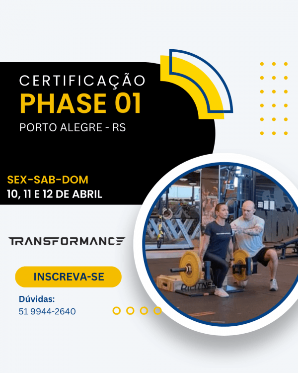 Imagem do evento POA - Certificação Phase 01 Transformance - Turma 10 (2026-1)