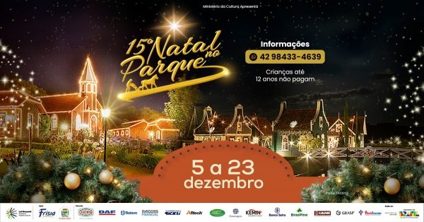 Imagem do evento 15º Natal no Parque -  Maiores informações: aphc.com.br Contato: 42.984334639