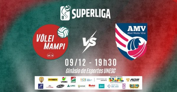 Imagem do evento Superliga B - Estreia Vôlei Mampi X Abel Modas (Brusque)
